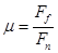 friction coefficient